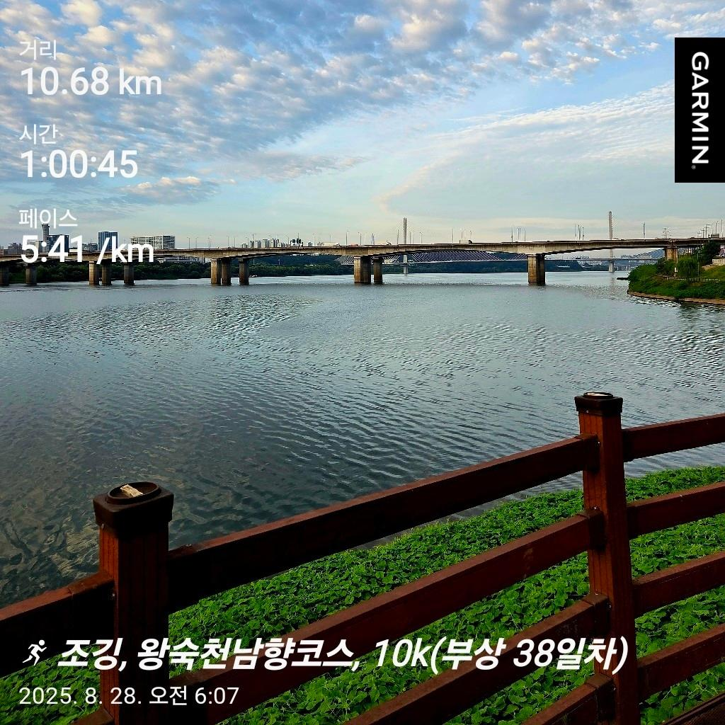 8월 28일, 오랜만에 한강을 본다. 부상은 이제 안녕!